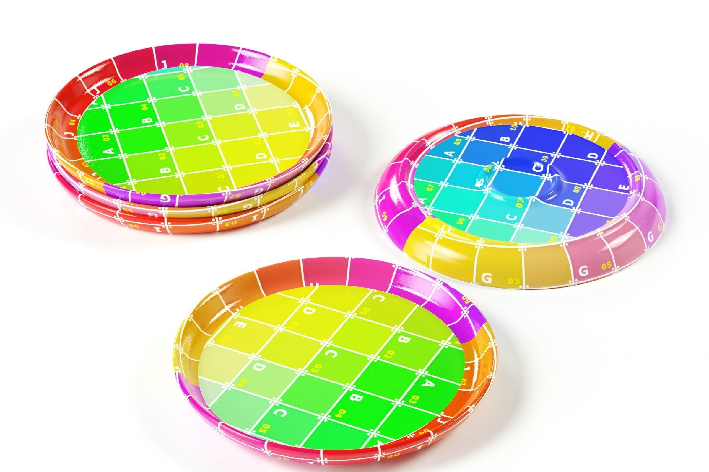 Bitz - Gastro plate 21 cm green 3D model_5