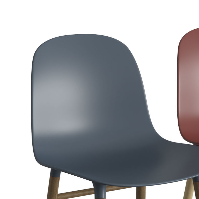 Form Chair Oak 3D model_1