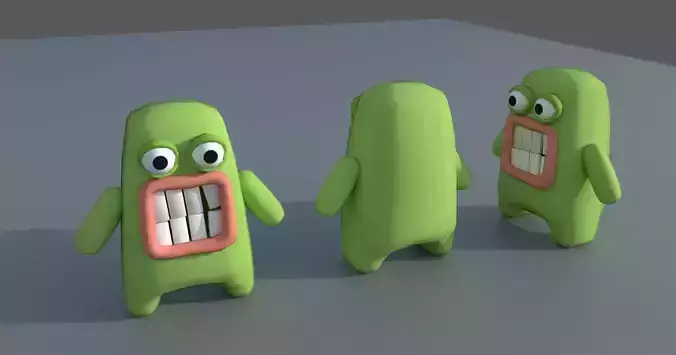 LowPoly for hyper casual game character Low-poly 3D model