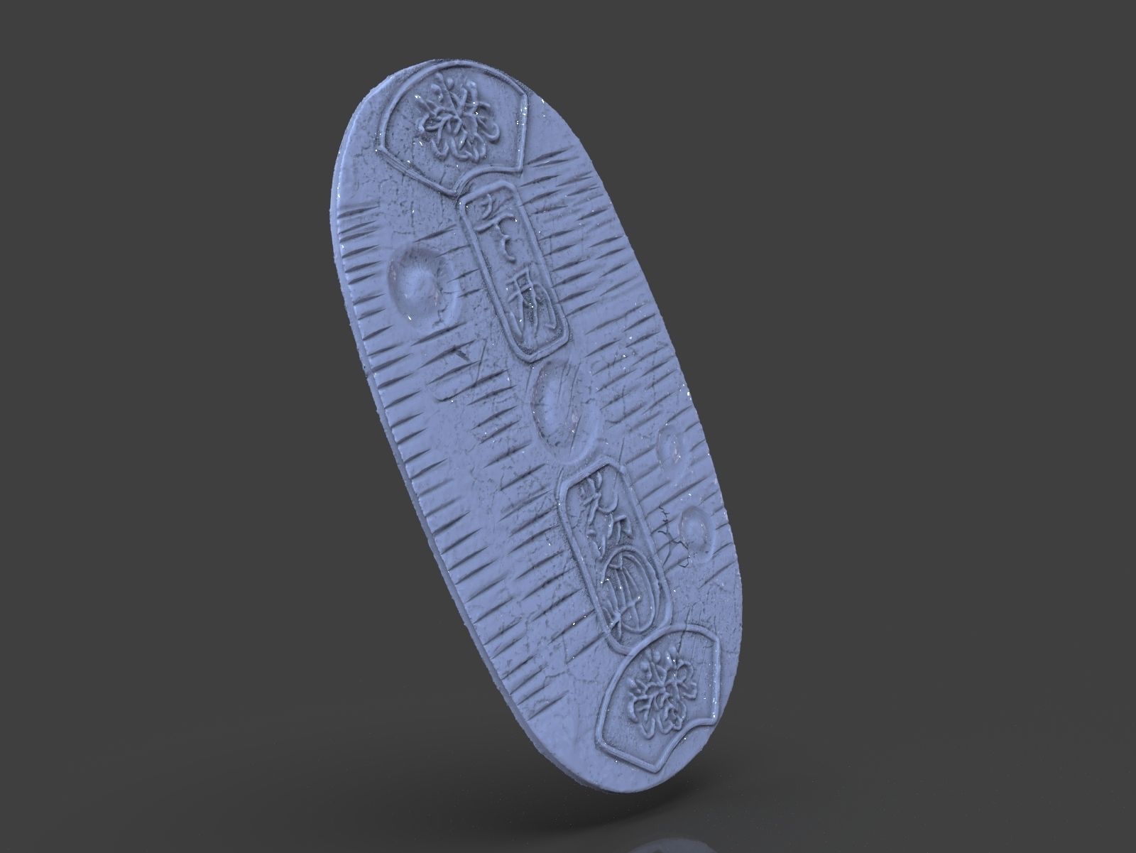 Gold Coin Koban 3D print model_23