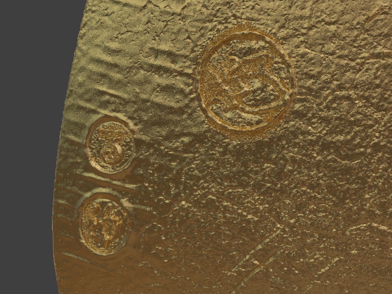 Gold Coin Koban 3D print model_12