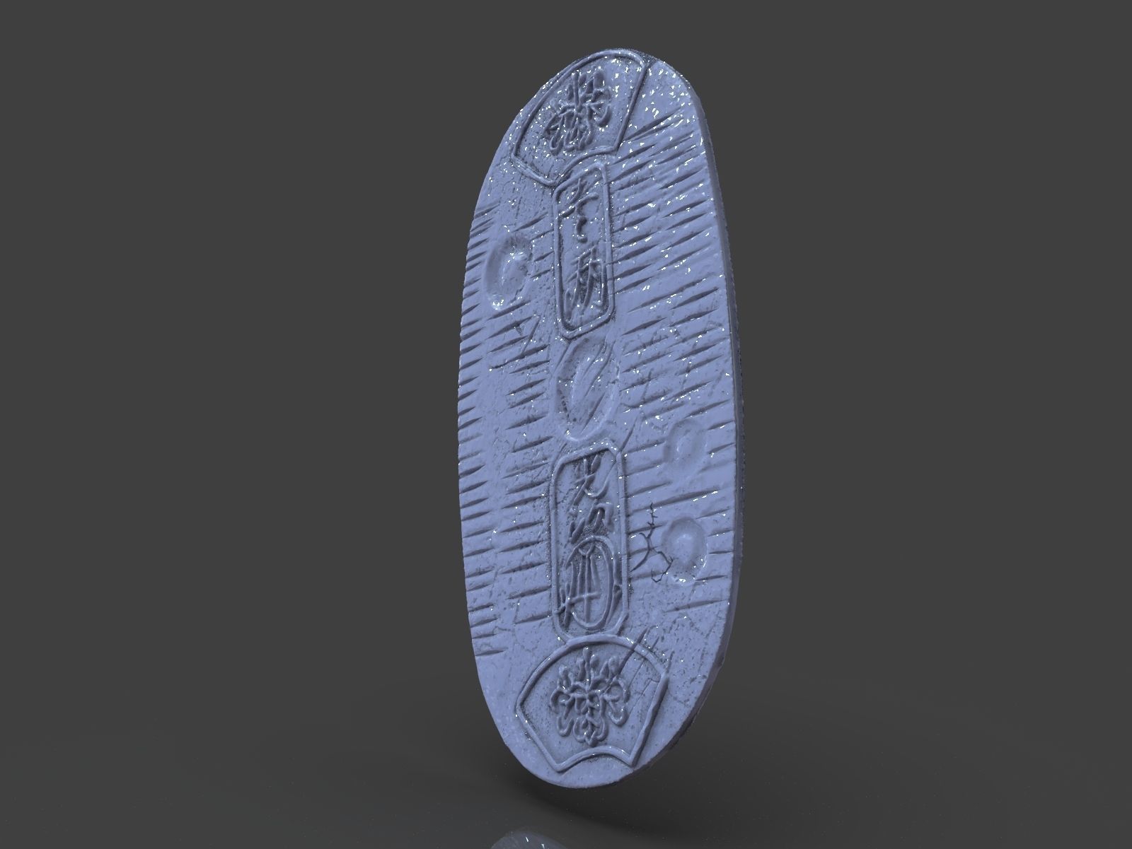 Gold Coin Koban 3D print model_17