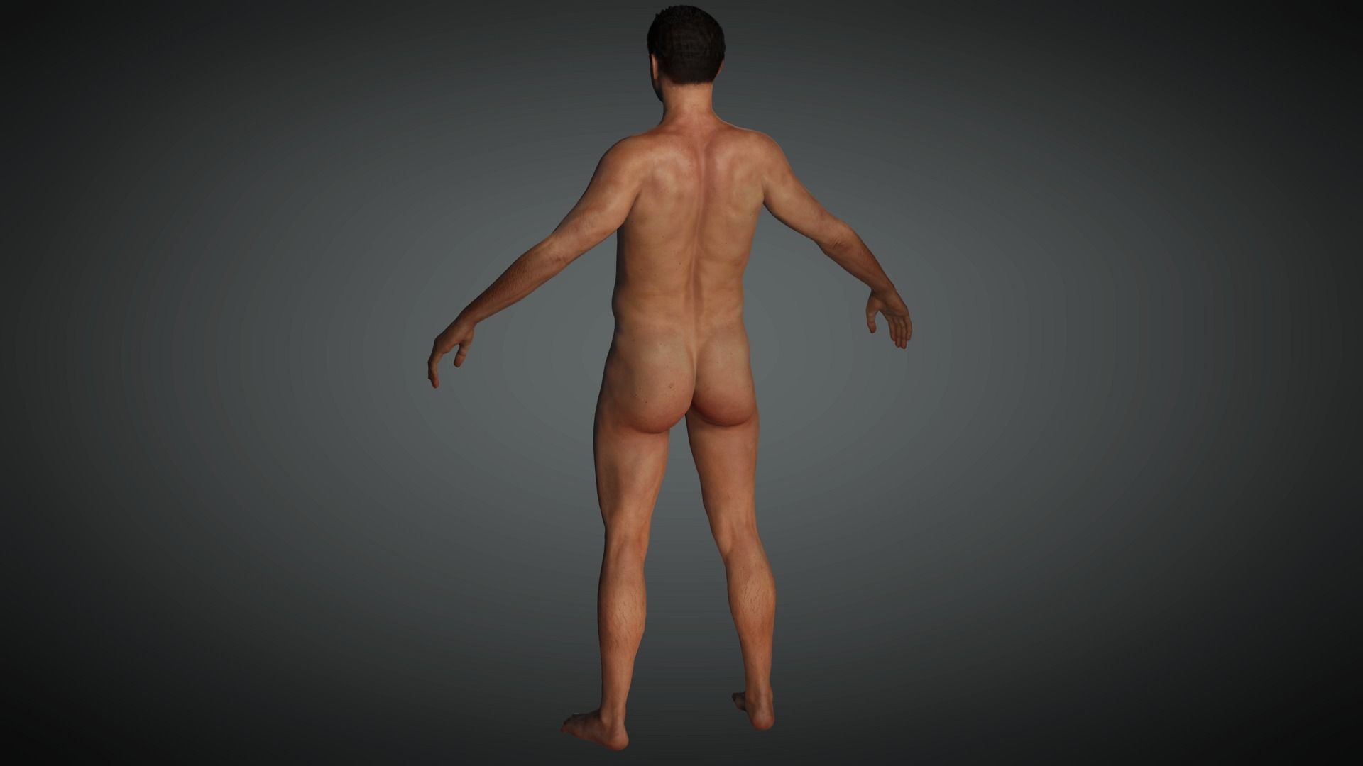 AAA Realistic Male Character 23 Low-poly 3D model_9
