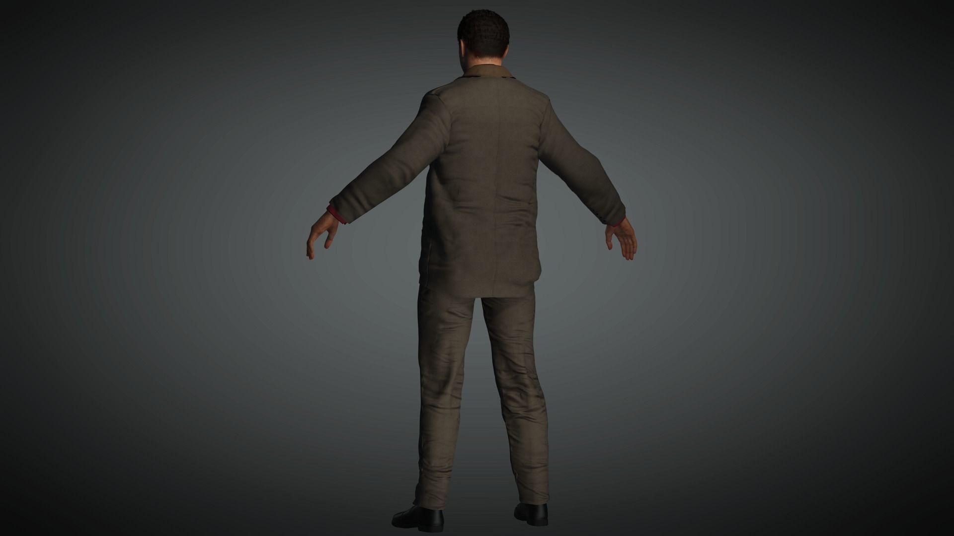 AAA Realistic Male Character 23 Low-poly 3D model_6