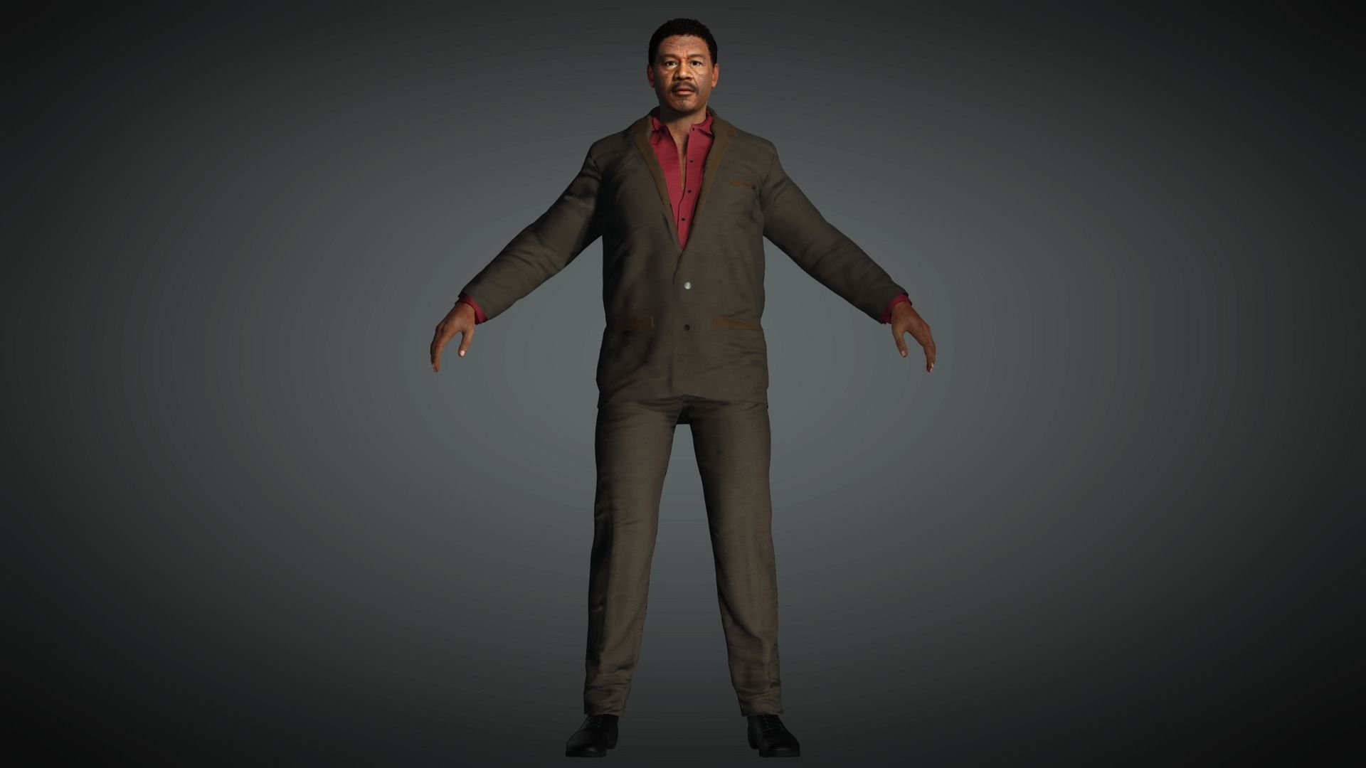 AAA Realistic Male Character 23 Low-poly 3D model_1