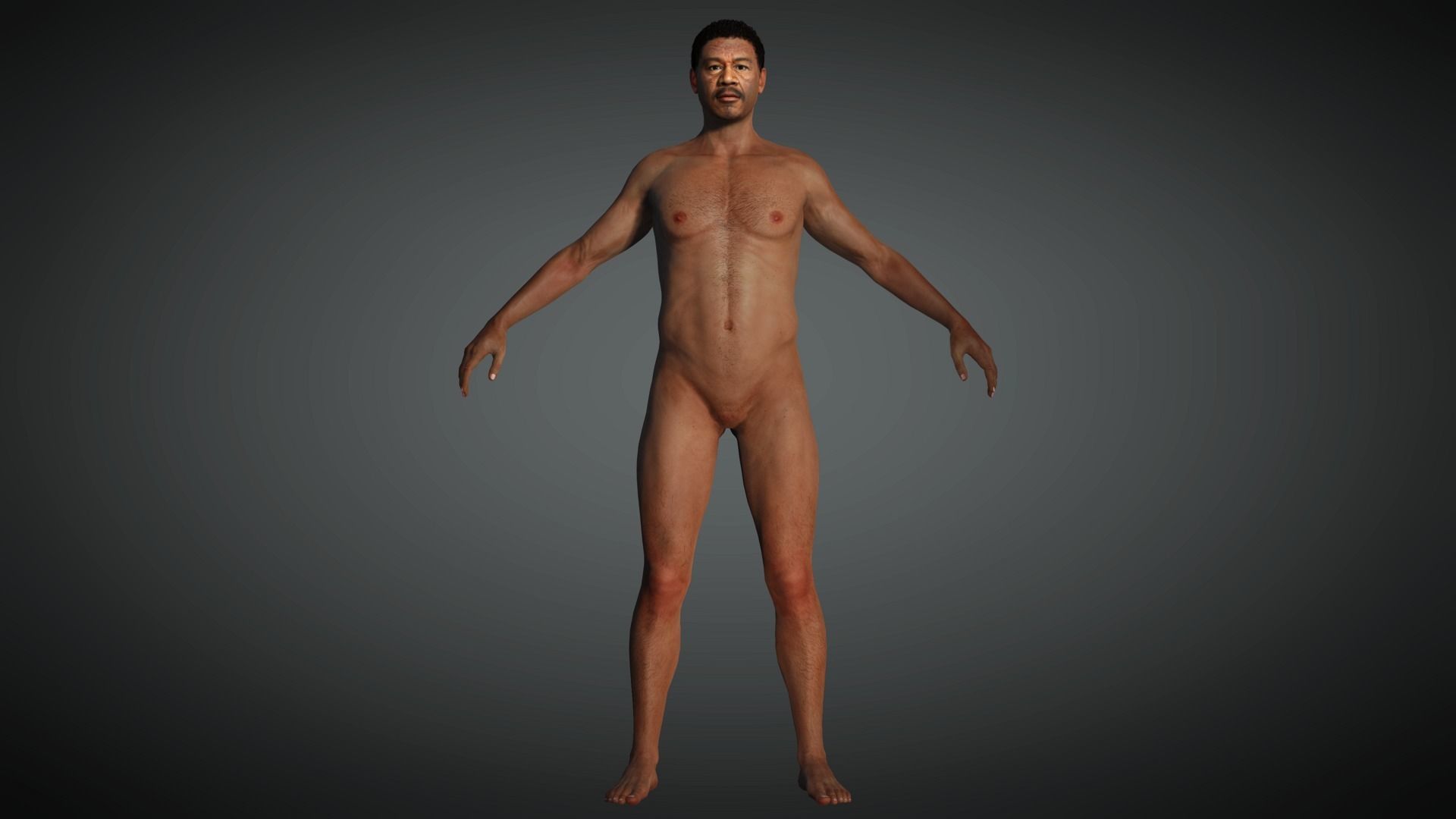 AAA Realistic Male Character 23 Low-poly 3D model_5
