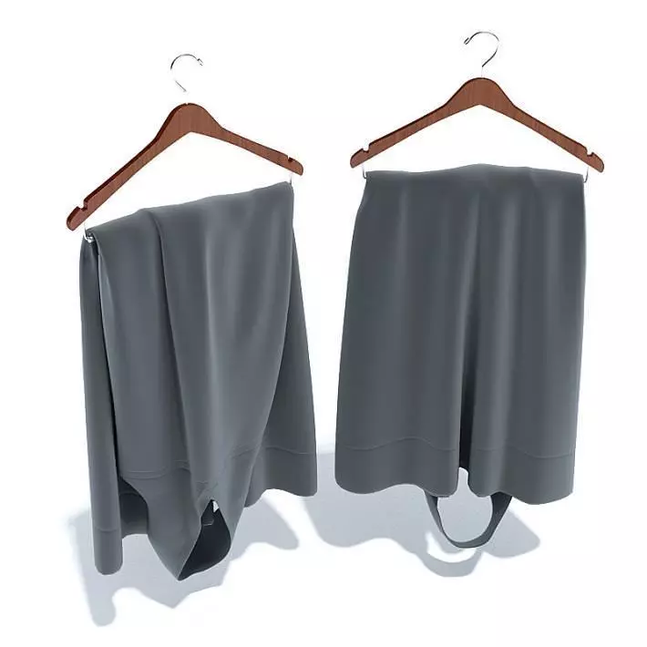 Clothes On Hangers 3D model