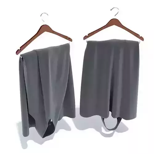 Clothes On Hangers 3D model