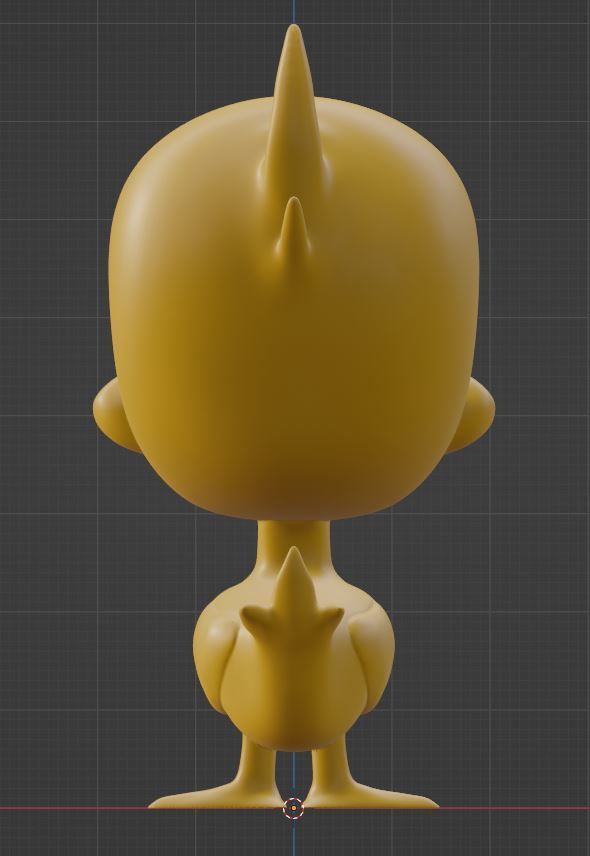 Patinho duck 3D print model_3