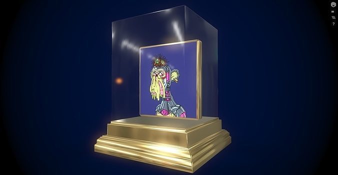 Mutant Ape 11 Gold Club Low-poly 3D model