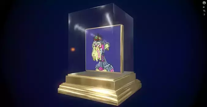 Mutant Ape 11 Gold Club Low-poly 3D model