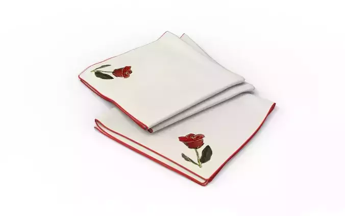 Handkerchief set - rose