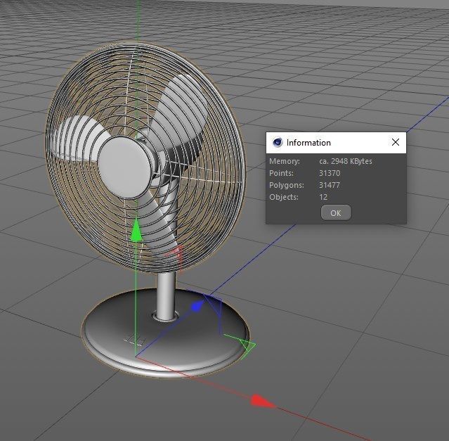 Cooling fan 3D model_5