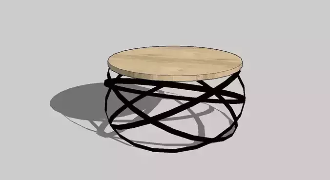 Coffe table 700x700x373mm