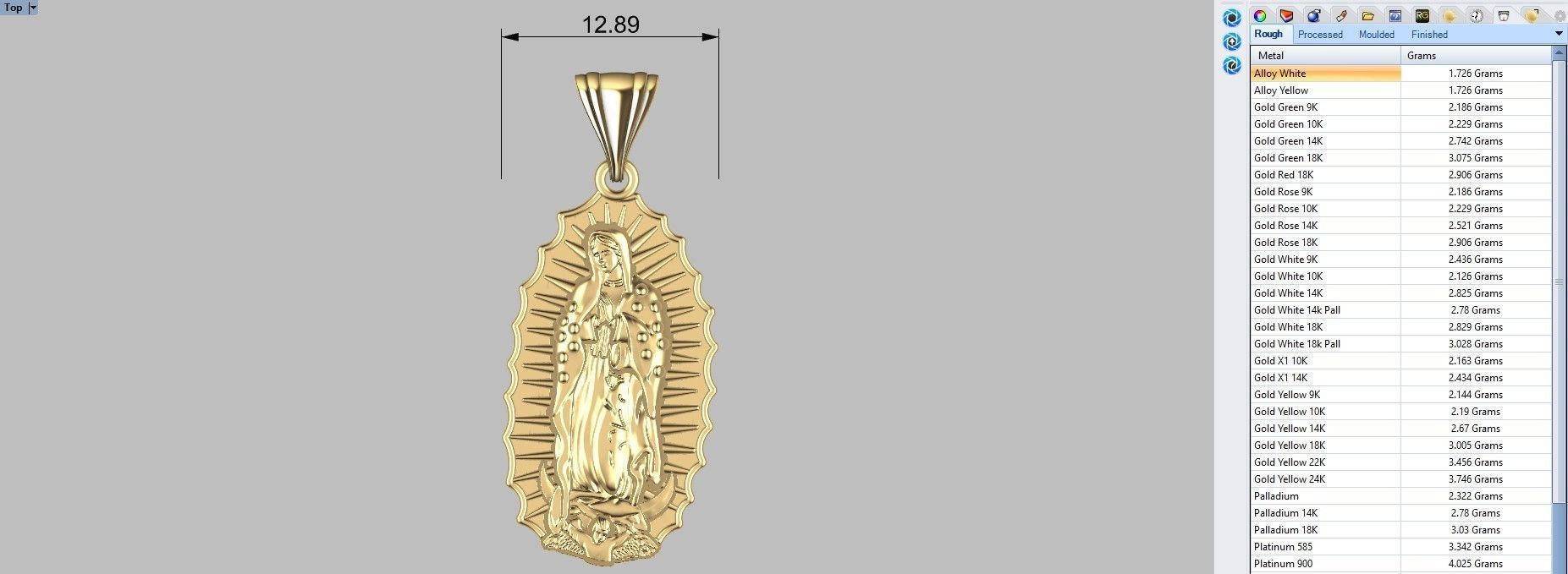 Our Lady of Guadalupe Medallion Set Virgin Mary New Frame 3D print model_6
