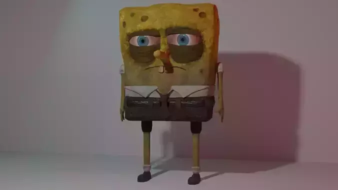SpongeBob squarepants character 3D model