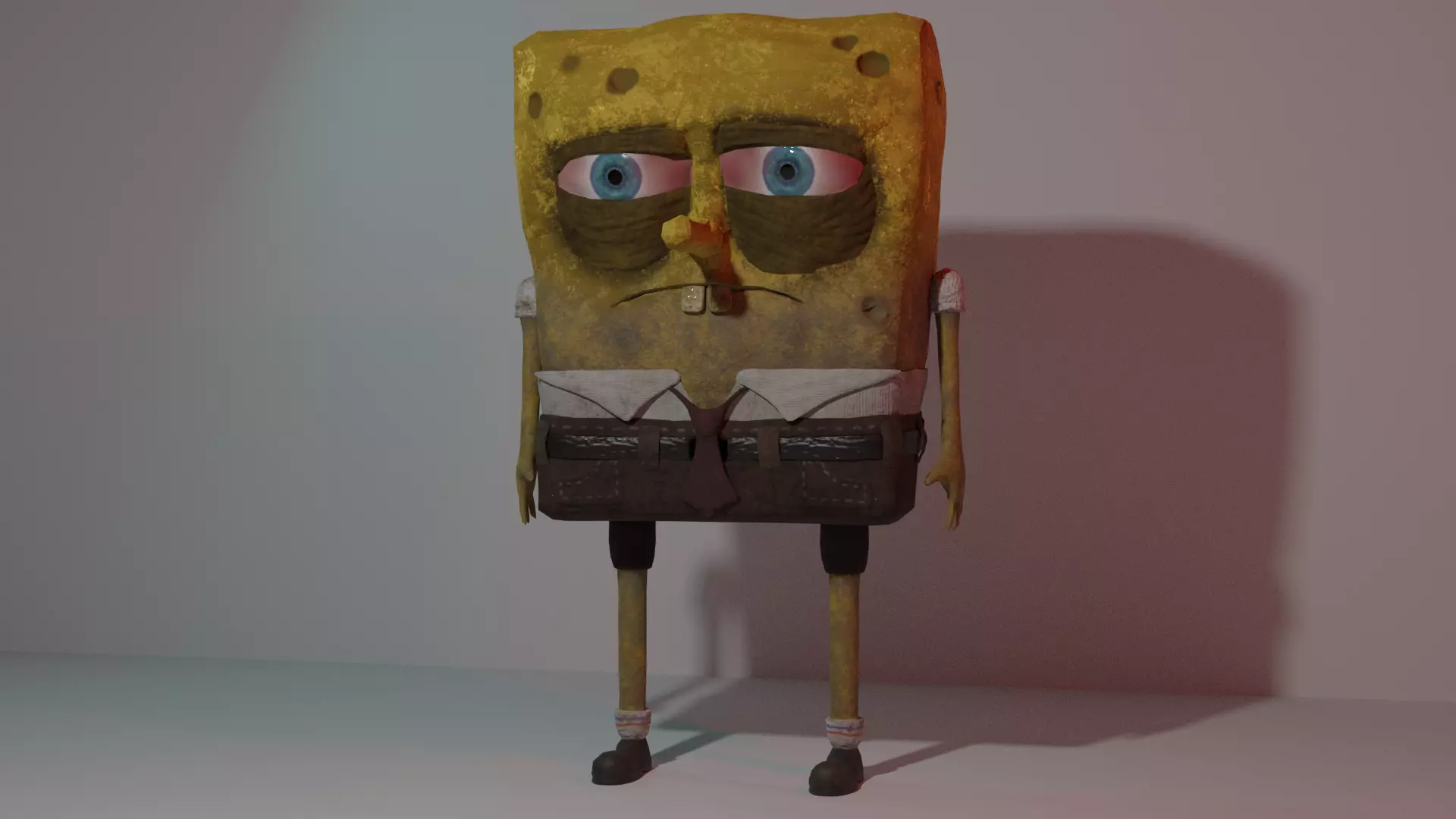 SpongeBob squarepants character 3D model_0