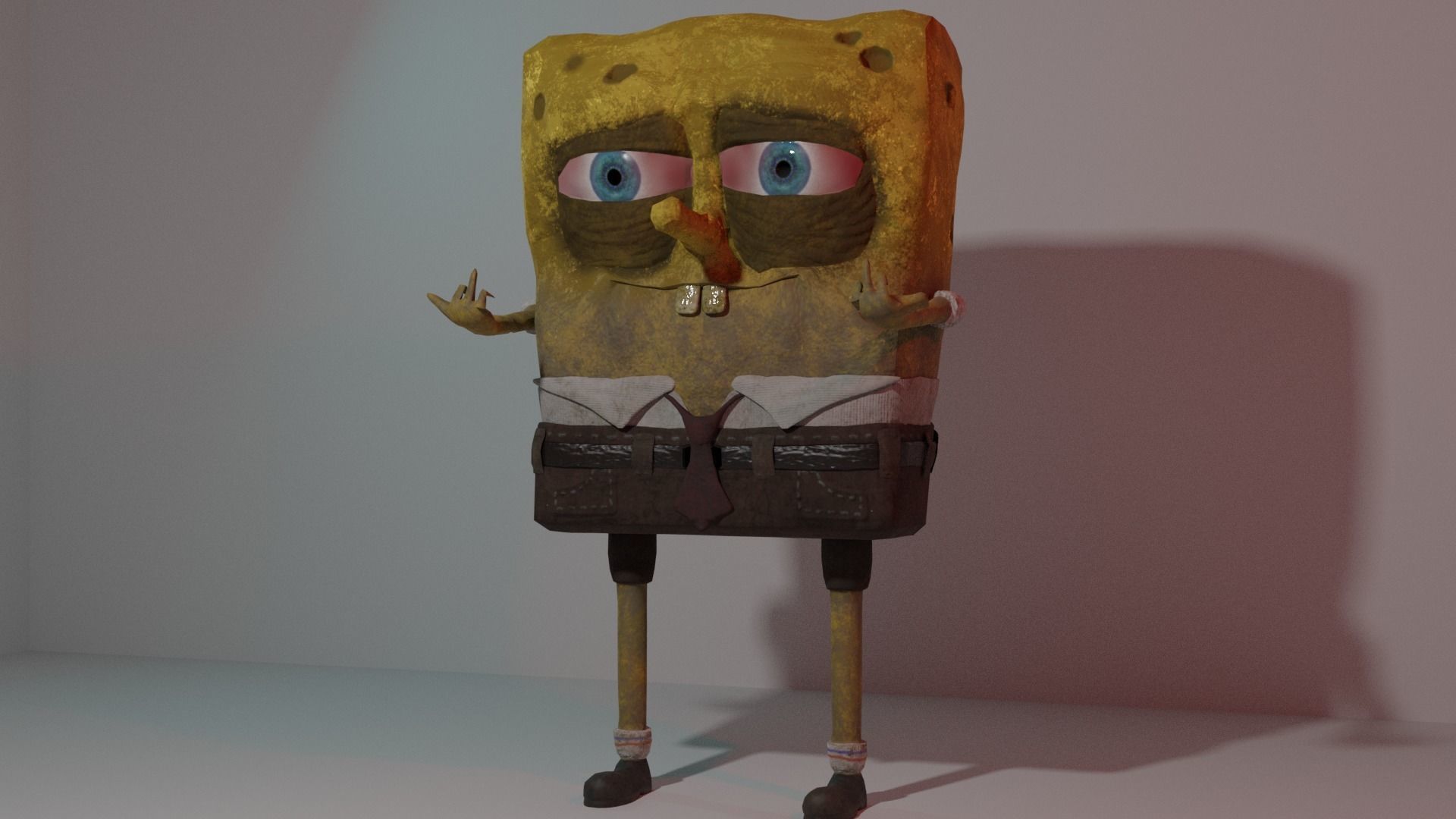 SpongeBob squarepants character 3D model_3