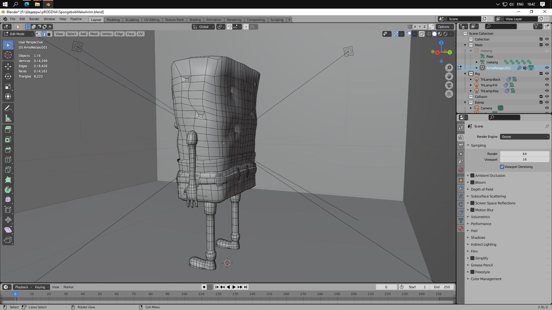 SpongeBob squarepants character 3D model_5