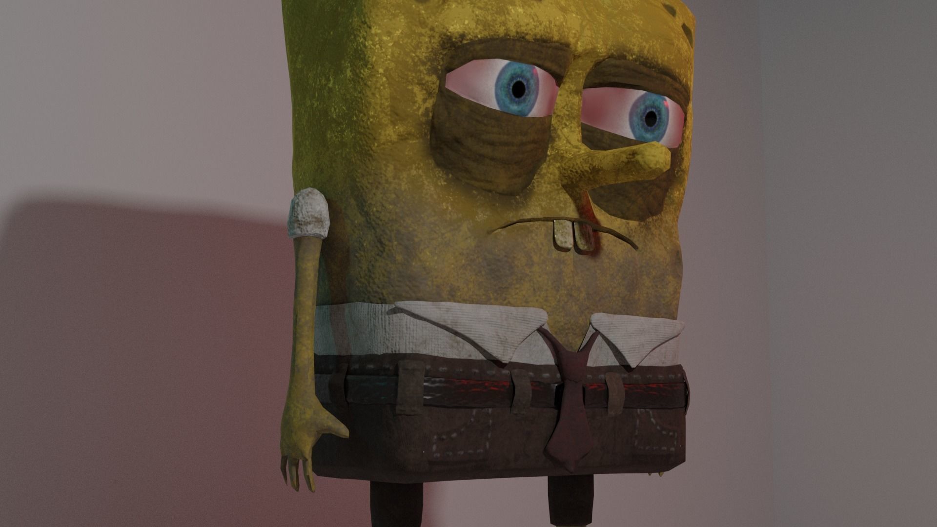 SpongeBob squarepants character 3D model_1