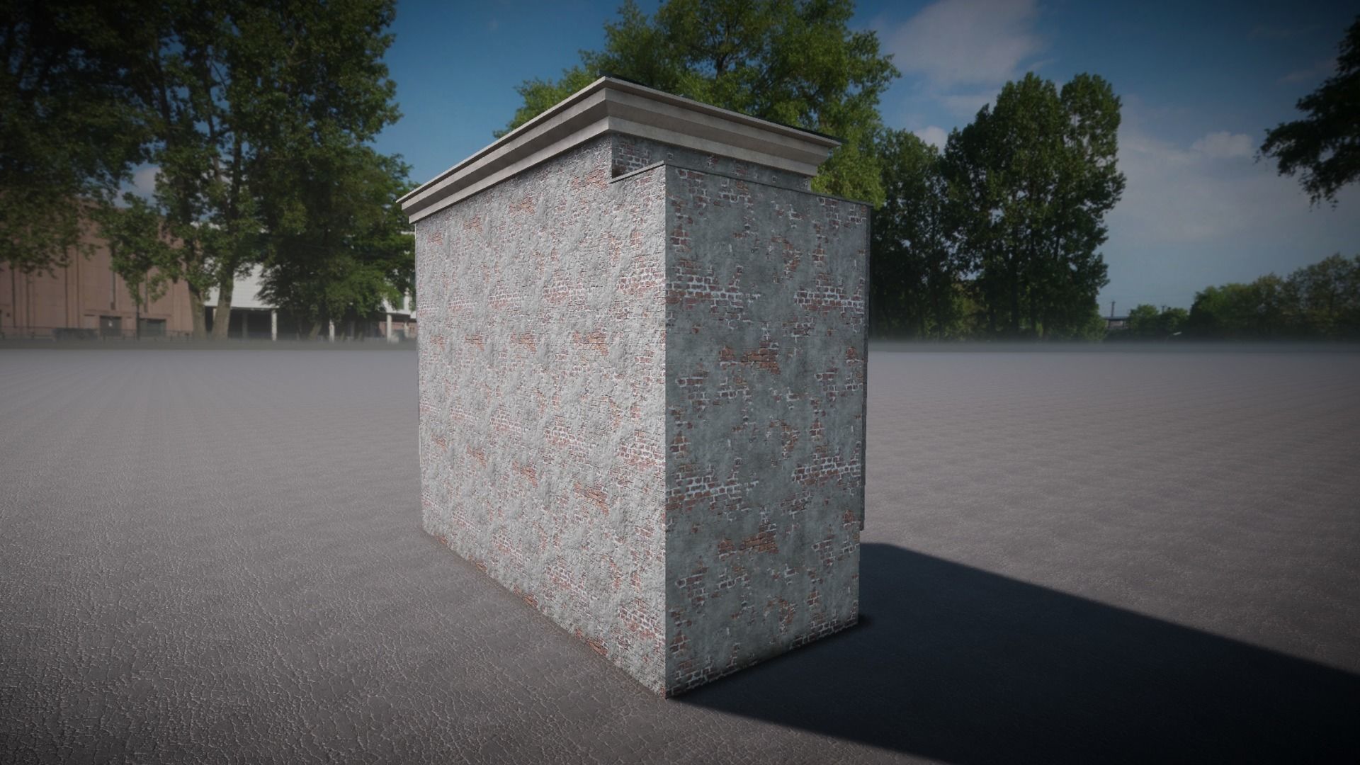 Pack of buildings for the game Low-poly 3D model_10