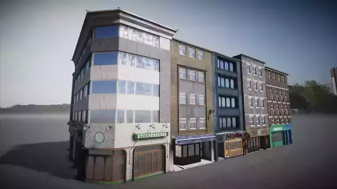 Pack of buildings for the game