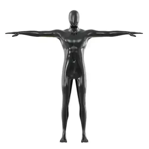 Male mannequin in T-pose 3D model