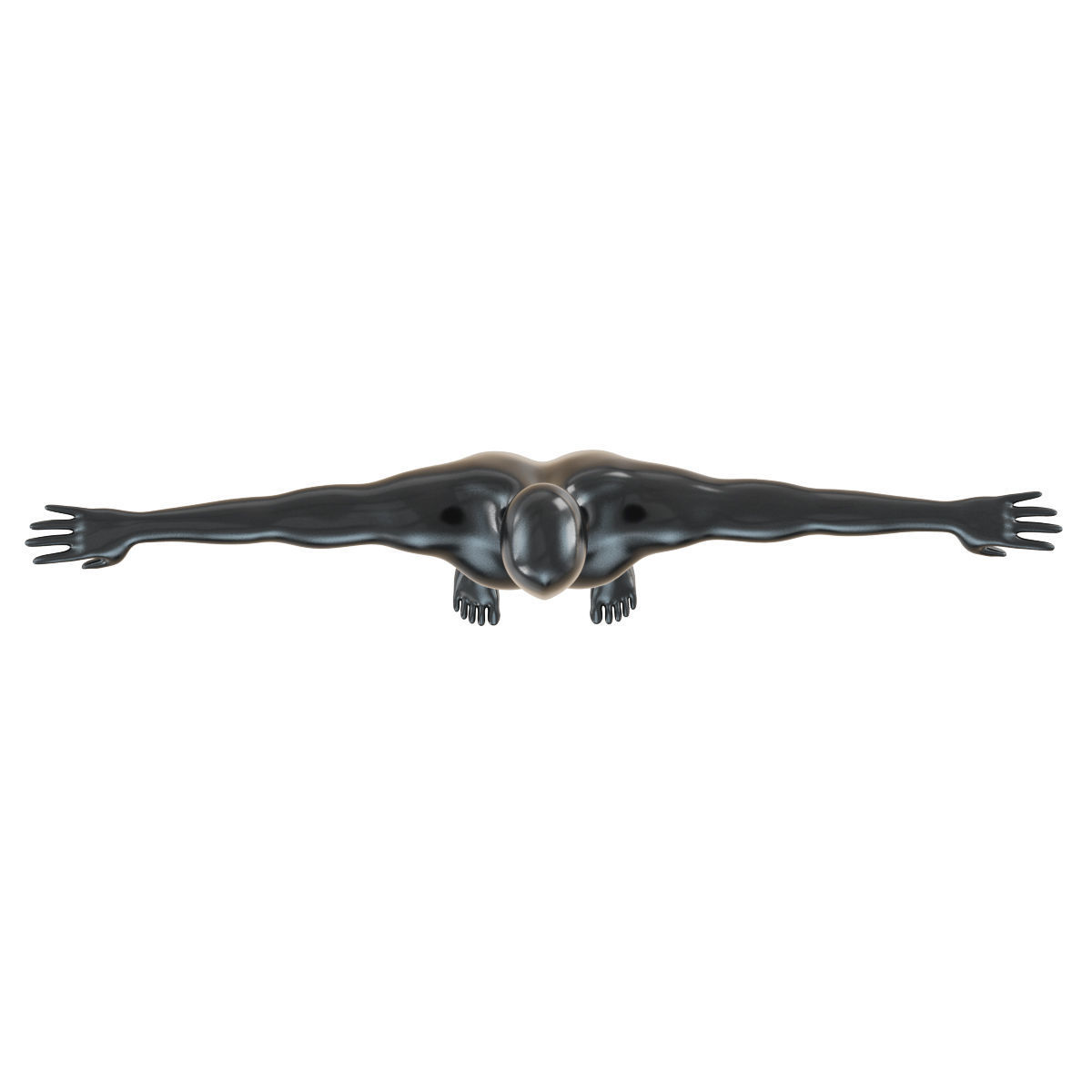 Male mannequin in T-pose 3D model_4