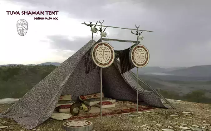 Tuva  Shaman Tent 3d model