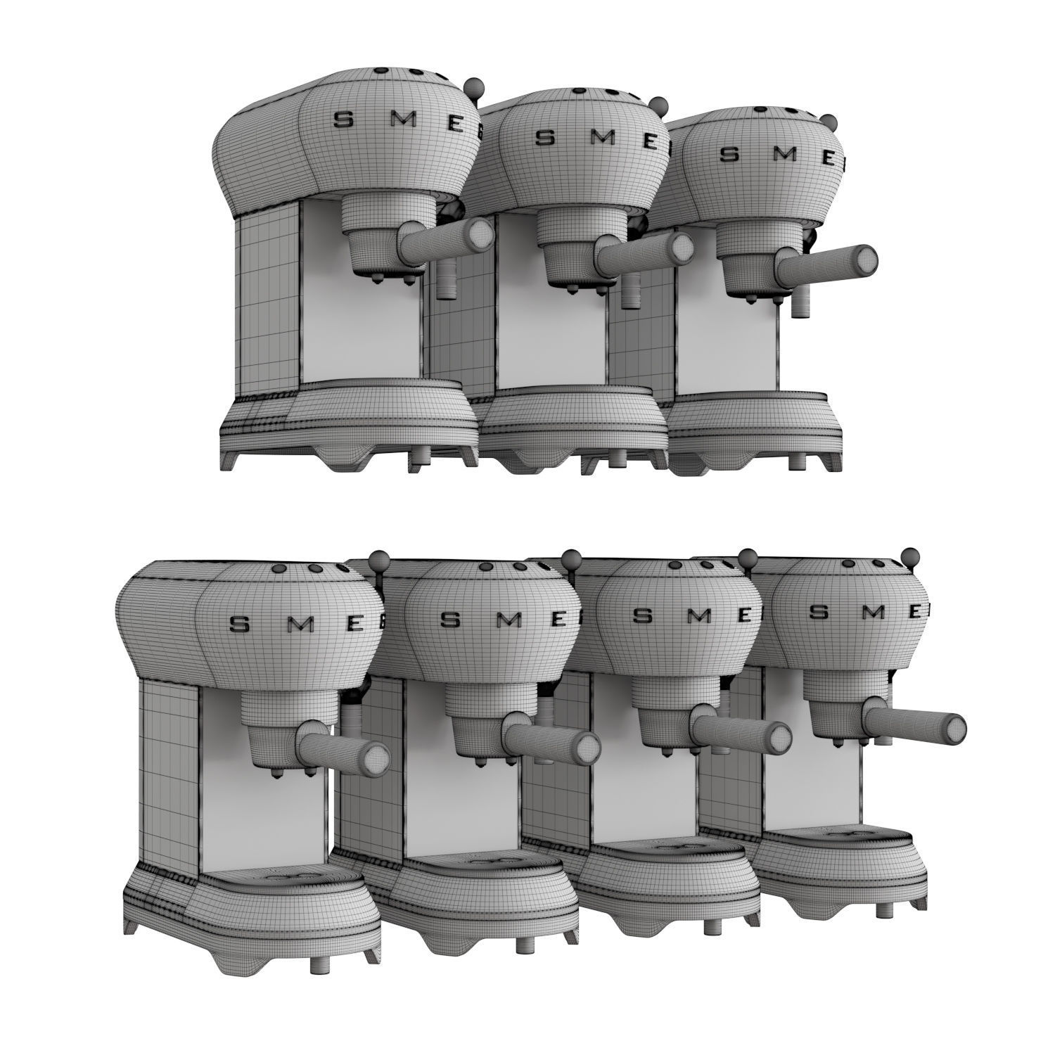 Smeg Coffee Machine 01 3D model_4
