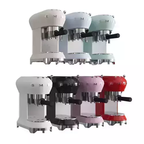Smeg Coffee Machine 01 3D model