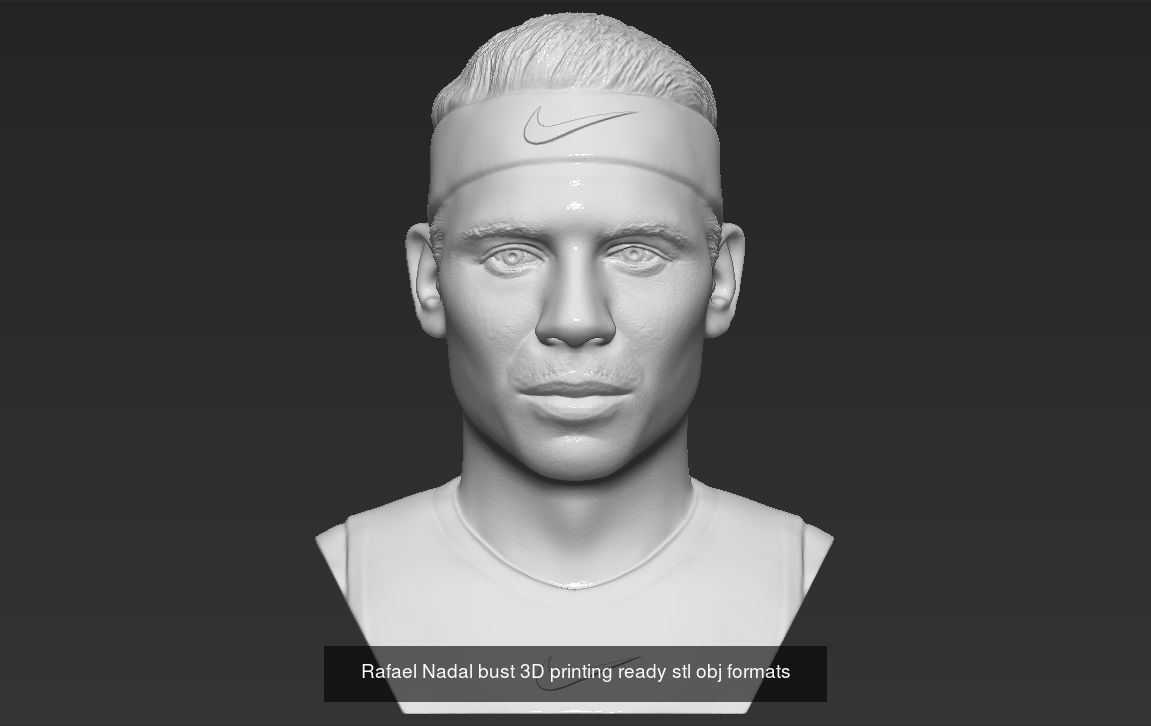 Famous Tennis players Nadal Federer Djokovic Serena Williams 3D Model Collection_2