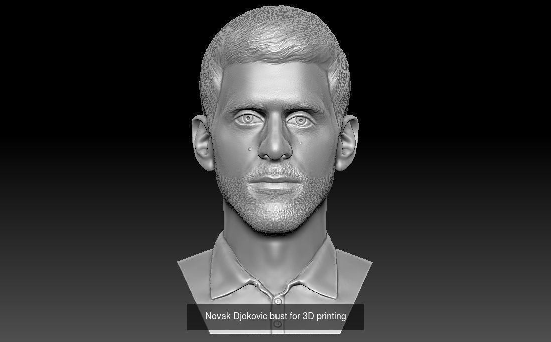Famous Tennis players Nadal Federer Djokovic Serena Williams 3D Model Collection_1