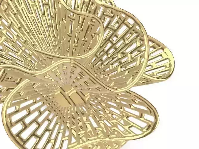 brick pattern flower jali ring stl verified 3D print model