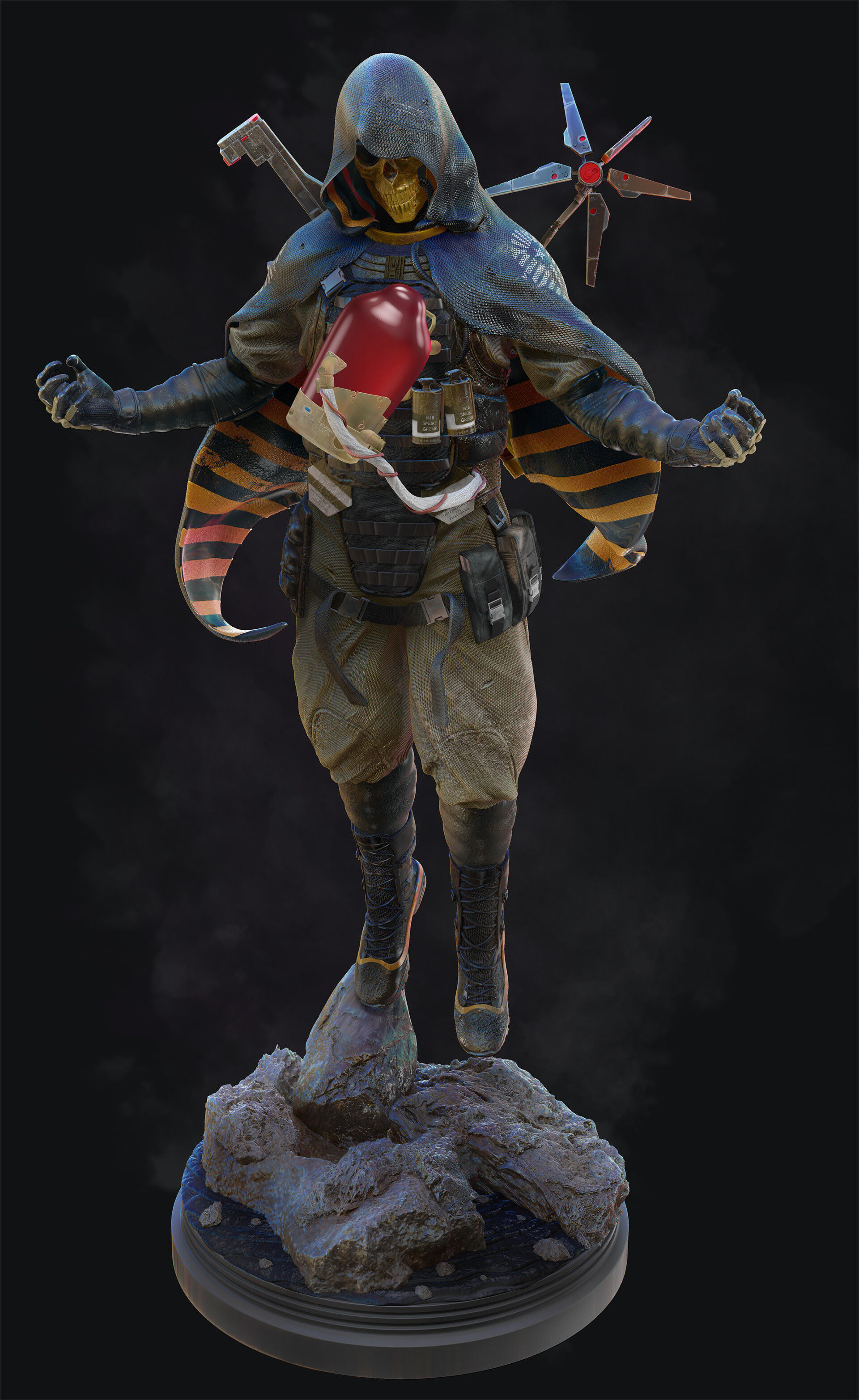 Higgs Monaghan - Death Stranding - High Poly 3D print model_3