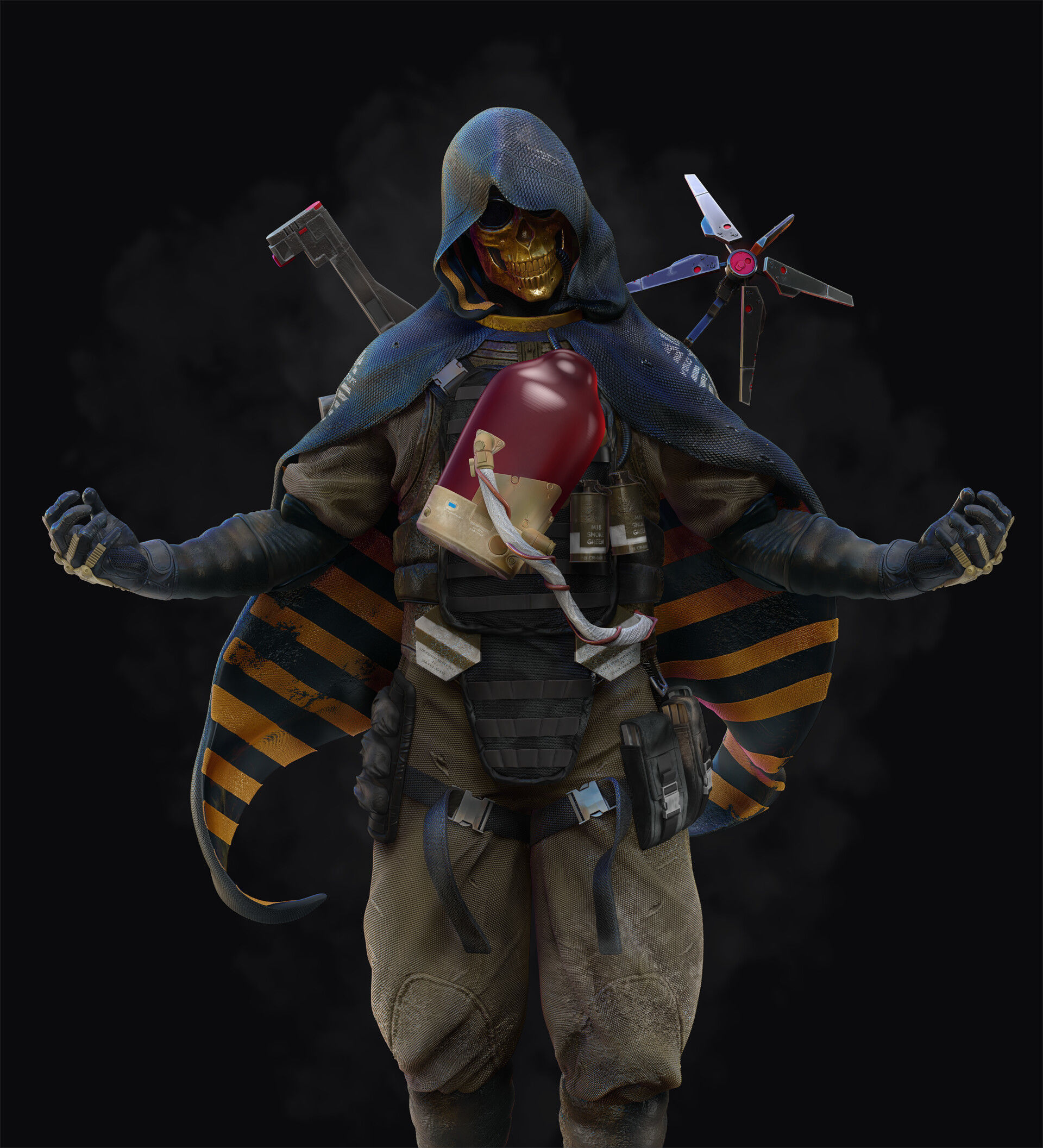 Higgs Monaghan - Death Stranding - High Poly 3D print model_1