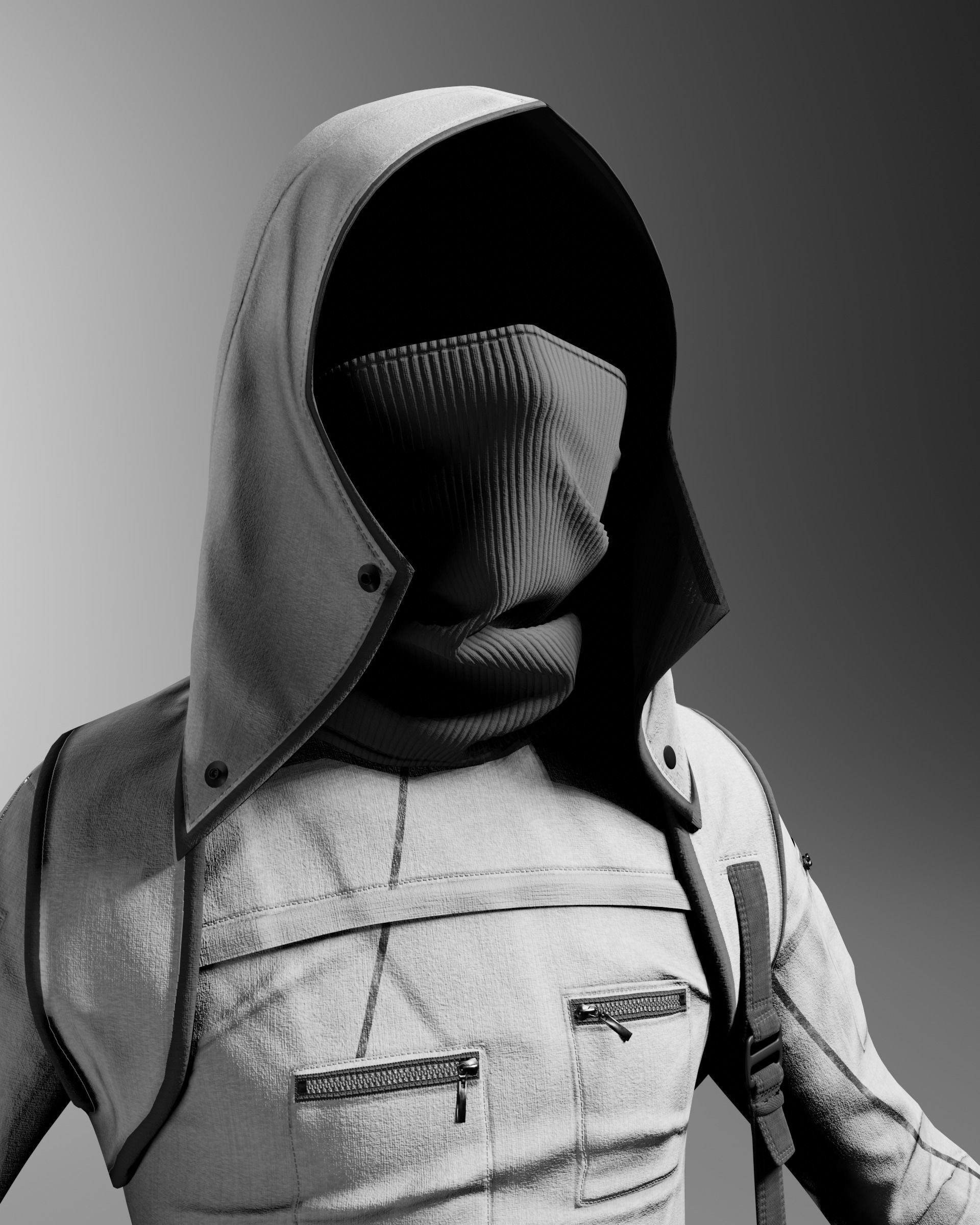 Clothes outfit 3D model Low-poly 3D model_15