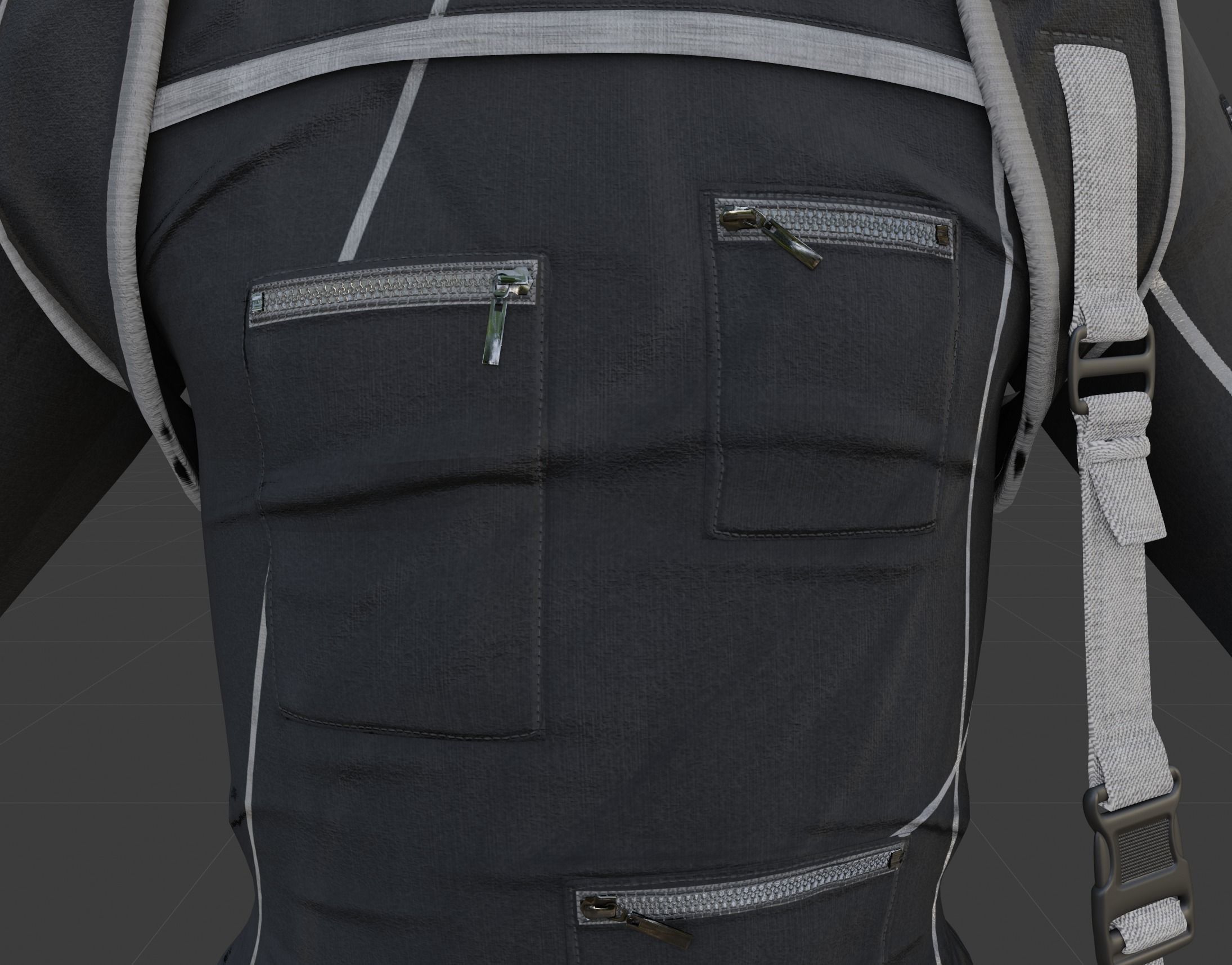 Clothes outfit 3D model Low-poly 3D model_11