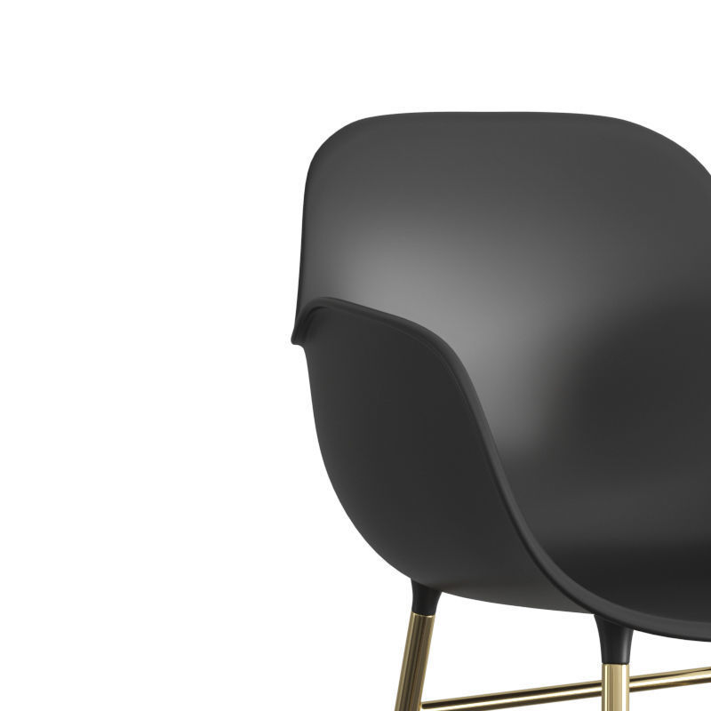 Form Armchair Steel 3D model_1