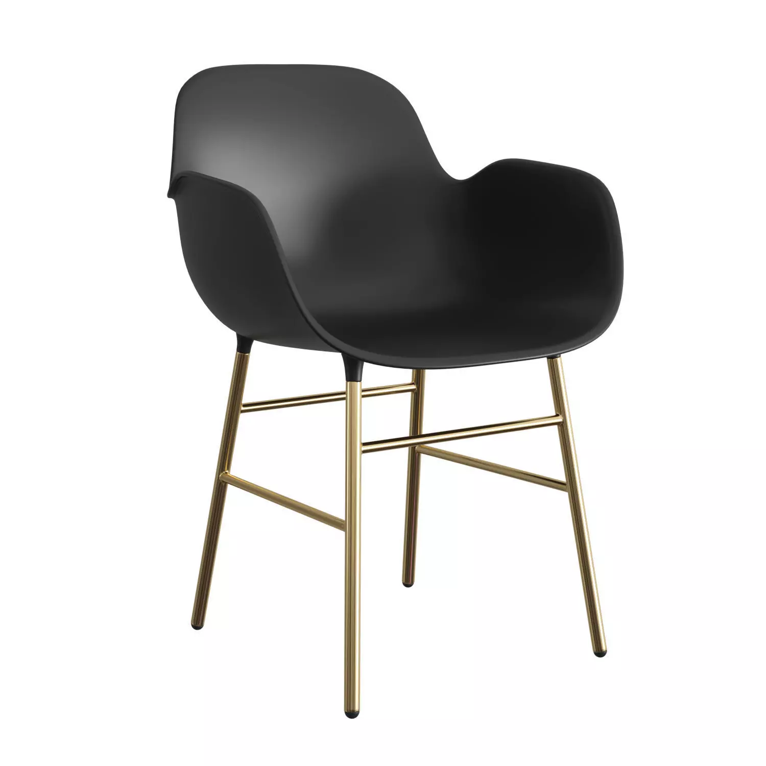 Form Armchair Steel 3D model_0