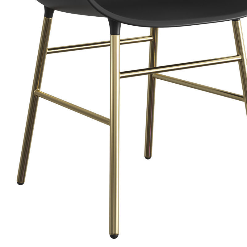 Form Armchair Steel 3D model_3