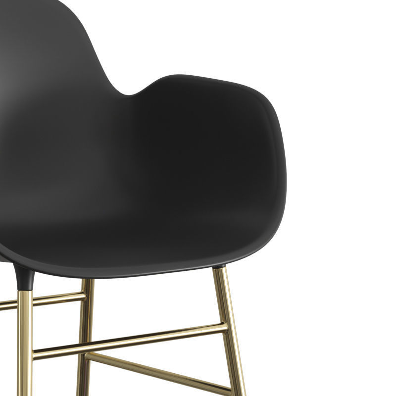 Form Armchair Steel 3D model_2