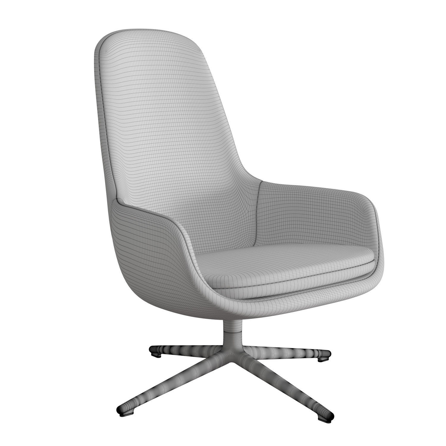 Era Lounge Chair High Swivel 3D model_4