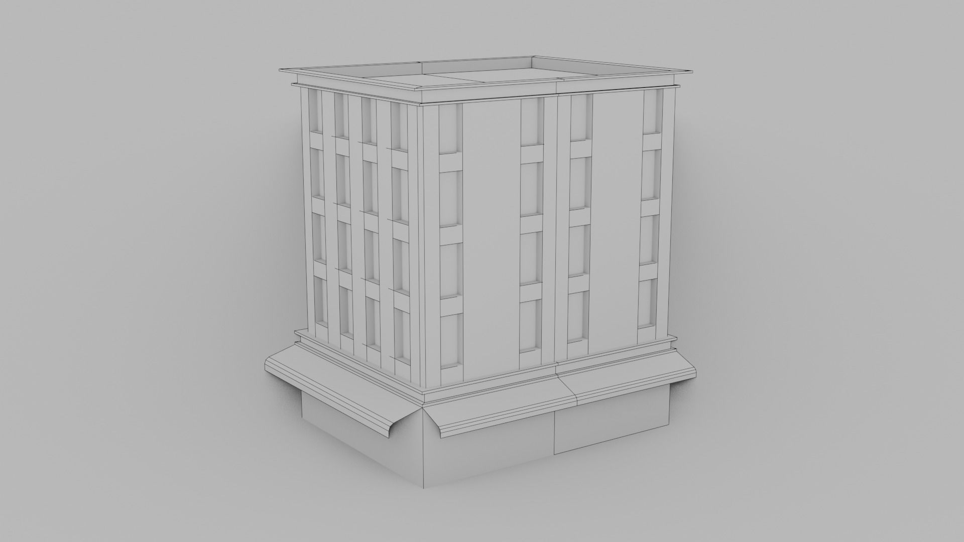 Low Poly Buildings Pack Vol-1 - Game Ready - PBR Low-poly 3D model_17