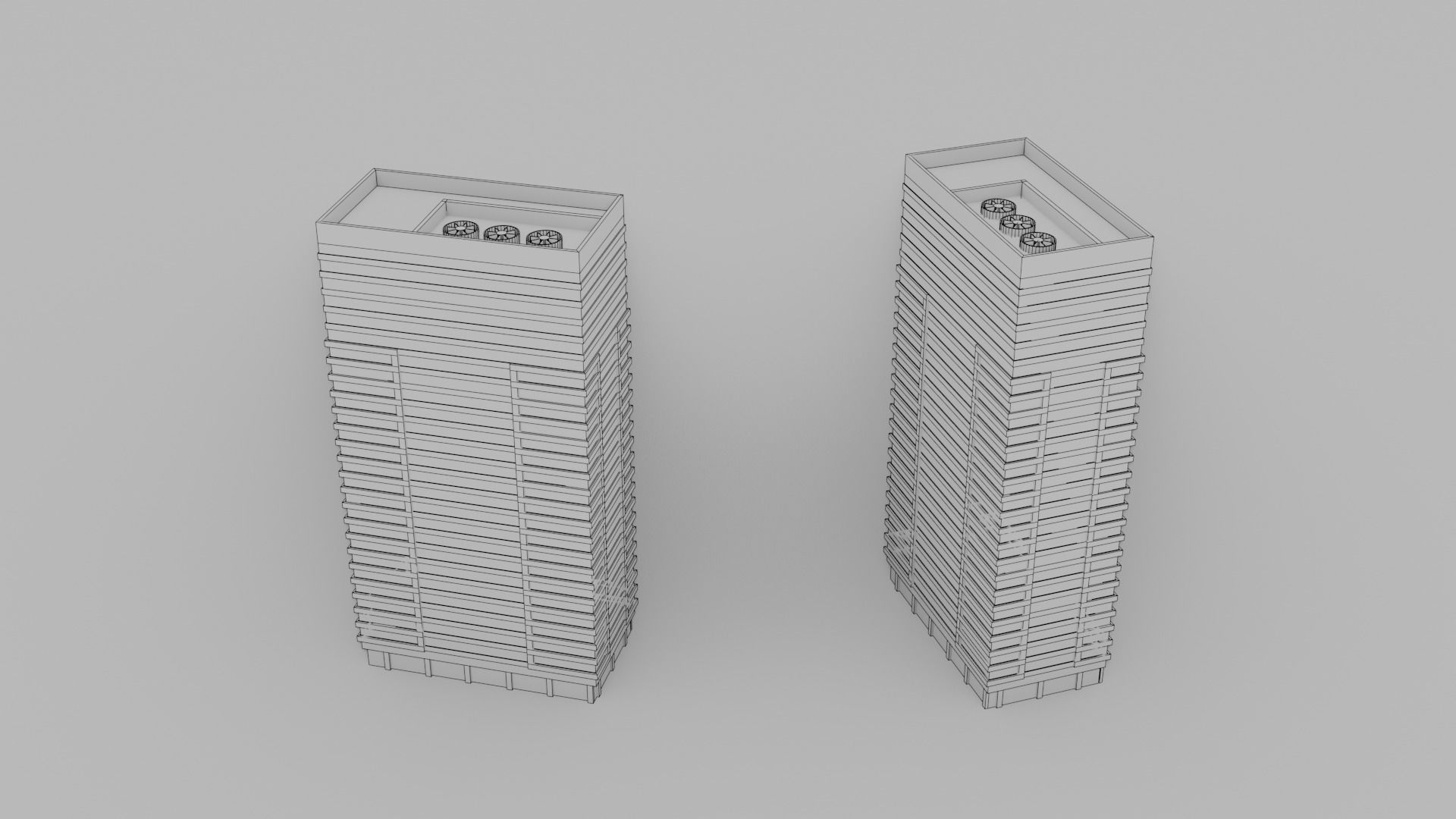 Low Poly Buildings Pack Vol-1 - Game Ready - PBR Low-poly 3D model_12