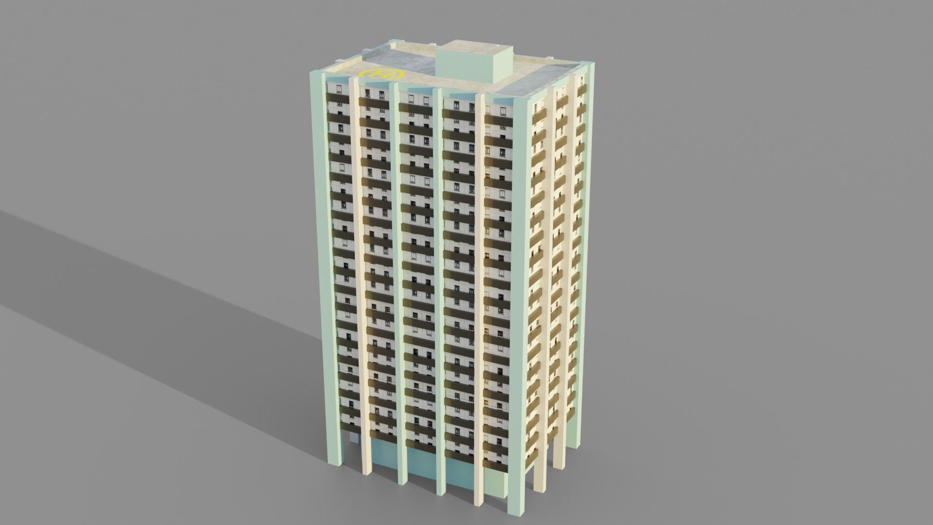 Low Poly Buildings Pack Vol-1 - Game Ready - PBR Low-poly 3D model_5