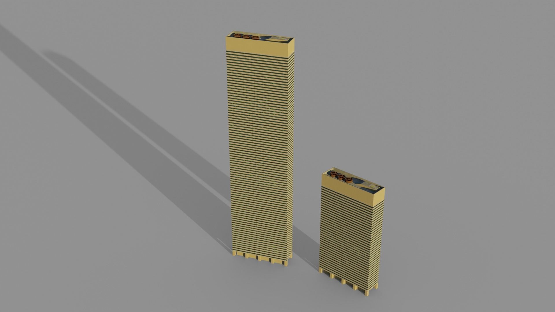 Low Poly Buildings Pack Vol-1 - Game Ready - PBR Low-poly 3D model_4