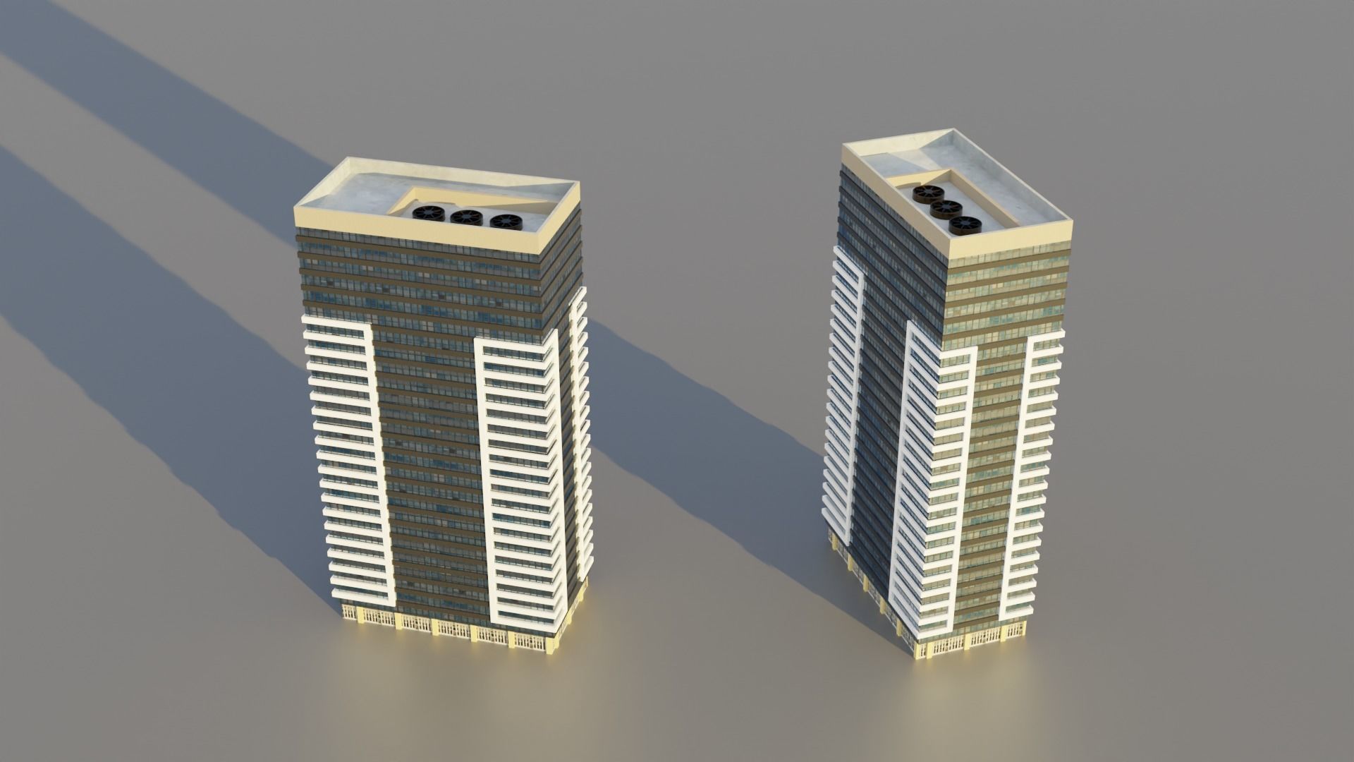 Low Poly Buildings Pack Vol-1 - Game Ready - PBR Low-poly 3D model_3