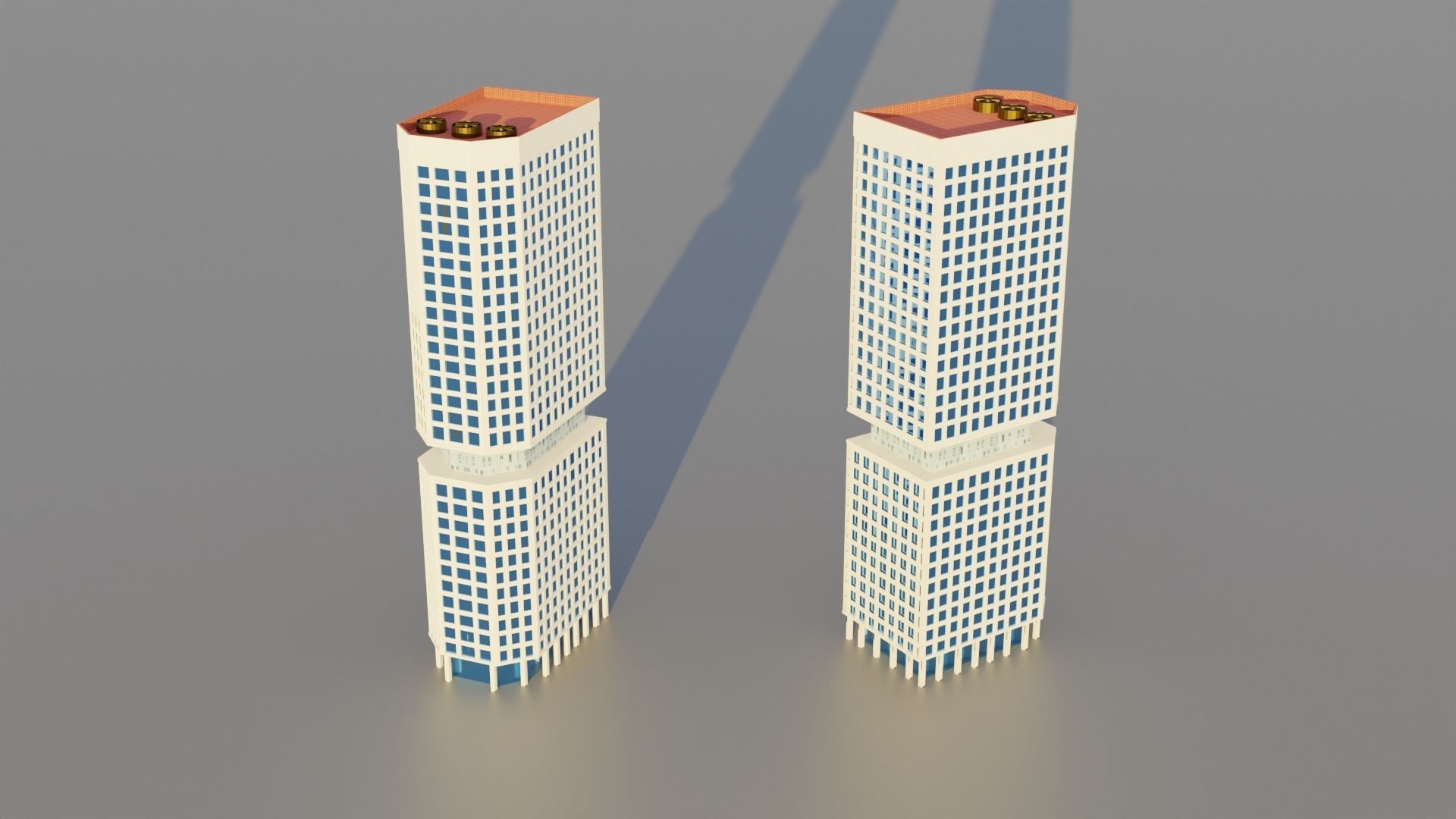 Low Poly Buildings Pack Vol-1 - Game Ready - PBR Low-poly 3D model_2
