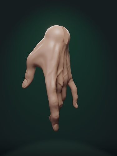 Mars BJD Hand Pose 1 3D print model